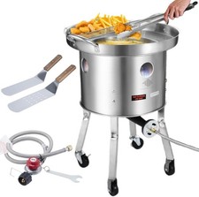 ARC Stainless Steel 200,000BTU Propane Burner and Concave Comal para Tacos Set picture