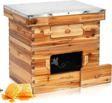 Bee Hive 10 Frame Bee Box Starter Kit, Beeswax Coated Bee Hives picture