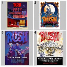 Rush Fifty Something Tour Seattle October 10 & 12 2026 Concert Poster picture