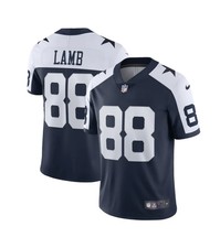Dallas Cowboys Jersey Mens   Navy NFL Football CeeDee Lamb Nike NEW Throwback picture