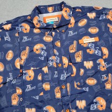Whataburger Shirt Men Medium Blue Magellan Fish Gear All Over Print Anniversary picture