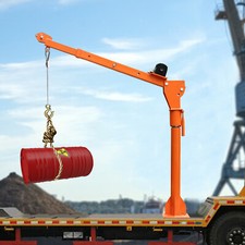 1100LBS Truck-Mounted Crane Lift 12V Electric Winch Pickup Truck Jib Crane Hoist picture