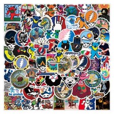 100 Bulk Grateful Dead - Heavy Metal Rock Stickers Laptops, Guitars, Skateboards picture