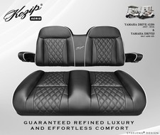 'KOZIP' YAMAHA G29 / Drive2 GOLF CART FRONT SEAT/BACKREST CUSHION SET (BLACK) picture