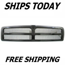 NEW Black Paintable Front Grille For 1994-2001 Ram 1500 1994-2002 Ram 2500 3500 picture