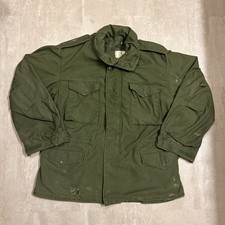 Vintage 1978 M-65 Field Jacket Large Olive Drab og-107 alpha ind Distressed picture