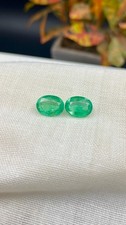 Natural Emerald Oval Pair Loose Gemstone  2.93 cts picture