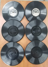 Lot of 6 Antique Edison Diamond Disc Records 78 RPM - Worn Estate Lot #04 picture