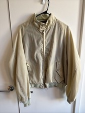 VINTAGE WAXED BARACUTA by Van Heusen Harrington Jacket, Light Khaki, Size 46R picture