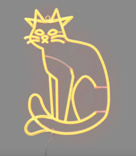 Halloween LED Lit Faux Neon Animated Cat - Hyde and EEK Boutique™ picture