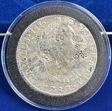 1782 Mo Mexico 8 Reales .903 Silver ~ Circulated - Chopmarked picture