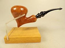 Tim West Briar Pipe Tear Drop Acrylic Ring & Ball Fancy Stem 1999 picture