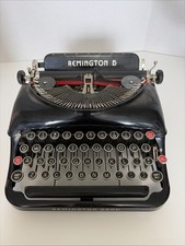 Vintage Remington Rand 5 black glossy typewriter vintage office picture
