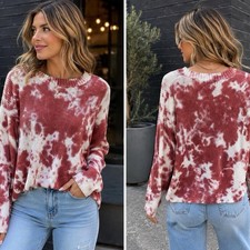Altar'd State Tie Dye Waffle Knit Sweater Oversized Women’s Size XS picture
