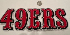 49ers  Embroidered- Iron On VEST/ JACKET  Patch   11”x 4” Awesome picture