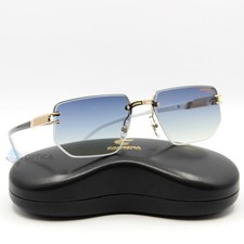 NEW Carrera 1070/S 80S Sunglasses Black White Frame/Dark Blue Gradient Lens 60mm picture