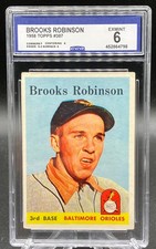 1958 Topps #307 Brooks Robinson Other 6 picture