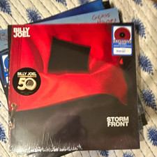 Billy Joel Storm Front Columbia Rock Vinyl LP Exclusive Red/Black Sealed picture
