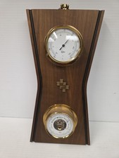 Barigo German Mid Century Modern Weather Station Thermometer & Barometer picture