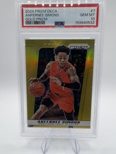 2024 Panini Prizm Deca Anfernee Simons Gold Prizm /10 #7 PSA 10 TrailBlazers picture
