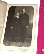 Nice Antique Cabinet Card Victorian Couple Photo Photograph  picture