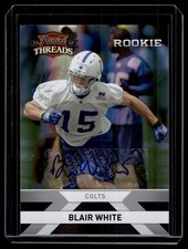 Blair White 2010 Panini Threads Autograph Auto Card /499 #208 picture