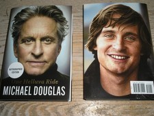 Michael Douglas One Helluva Ride SIGNED NEW 1st ed HC Autographed ✅ picture