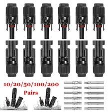 10/20/50/100/200 Pairs Solar Cable Connectors Male Female Waterproof Solar Panel picture