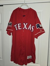 Texas Rangers Authentic Pro On Field Flex Base Red Size 52 Ballpark At Arlington picture