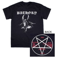 BATHORY cd cvr 1984 GOATS HEAD Official SHIRT MED New black mark blood fire picture