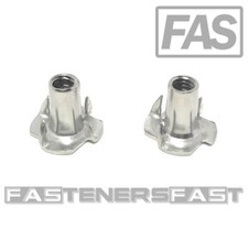 (25) Stainless Steel T-Nut 1/4-20 x 9/16 (4 Prong)  18-8 - Fast  picture