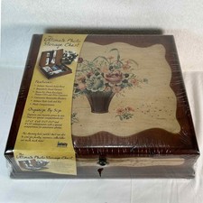 Infinity Ultimate Photo Storage Chest Wood Bouquet Hand Painted Keepsake Box New picture