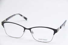 ELLEN TRACY LISMORE BLACK SILVER HAVANA AUTHENTIC FRAMES EYEGLASSES 53-15 picture