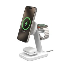 Mophie Snap+ 3-in-1 Qi2 Wireless Charging Stand 401313542 | White Open Box picture