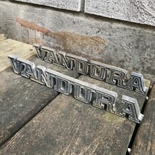 Vandura 2 Post Emblem Pair Early Style GMC GVan G1500 G2500 G3500 G10 G20 G30 picture