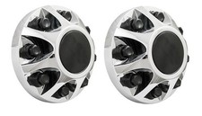 NEW 2008-2010 GMC Sierra 3500 Dually Front Wheel CHROME Center Hub Cap PAIR picture