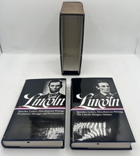 ABRAHAM LINCOLN Speeches and Writings 1832 - 1865 2 Vol HC/DJ Set, Slipcase picture