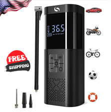 Rechargeable Pocket Air Car Tire Inflator Portable Compressor Cordless Pro picture