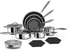 14-Piece Nonstick Hybrid Hex Cookware Set - Induction & Oven Safe, PFOA Free picture