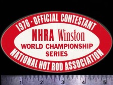 NHRA Winston Championship Series 1976 - Original Vintage Racing Decal/Sticker picture