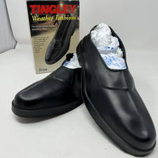 Tingley Weather Fashions Trim Rubber Overshoes, Black, Large, Men's 10-11.5 picture
