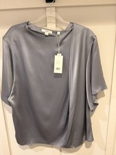 VINCE GRAY SILK BLOUSE SIZE 2X - NEVER WORN WITH ALL TAGS picture