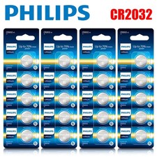 20Pcs -100Pcs PHILIPS CR2032 3V Lithium Coin Cell Button Battery CR 2032 ECR2032 picture