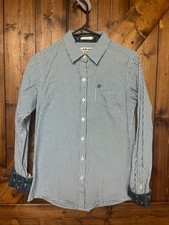 Ariat REAL Fitted Button Down Shirt Teal Striped Women’s Small picture