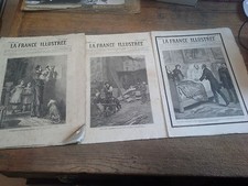 Lot Of 3 La France Illustrée Years 1883-1884 No. 457-459-475 picture