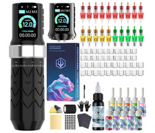 Kit de máquina de tatuaje inalámbrica con 2 baterías y 7 ajustes de recorrido. I picture