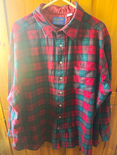 Pendleton Men's 3XL Plaid Wool Flannel Button-Up Shirt Authentic Lindsay Tartan picture