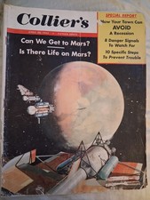 vintage colliers Magazine April 30 1954 Can We Get To Mars? Wernher Von Braun picture
