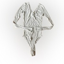 Stylish White Textured Altar’d State Blouse - Size XS picture