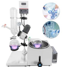 2L Lab Rotary Evaporator Digital Display Manual Lifting 1500W Heating Power USA picture
